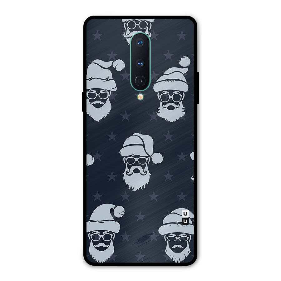 Hipster Santa Metal Back Case for OnePlus 8