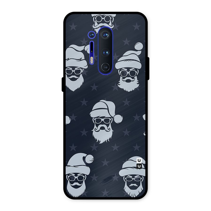 Hipster Santa Metal Back Case for OnePlus 8 Pro