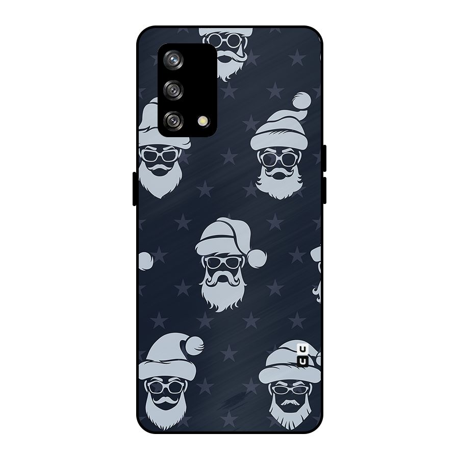 Hipster Santa Metal Back Case for Oppo F19