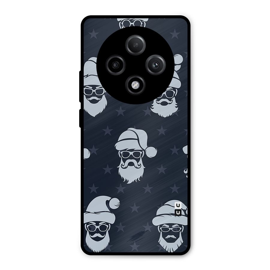 Hipster Santa Metal Back Case for Oppo F27 Pro Plus