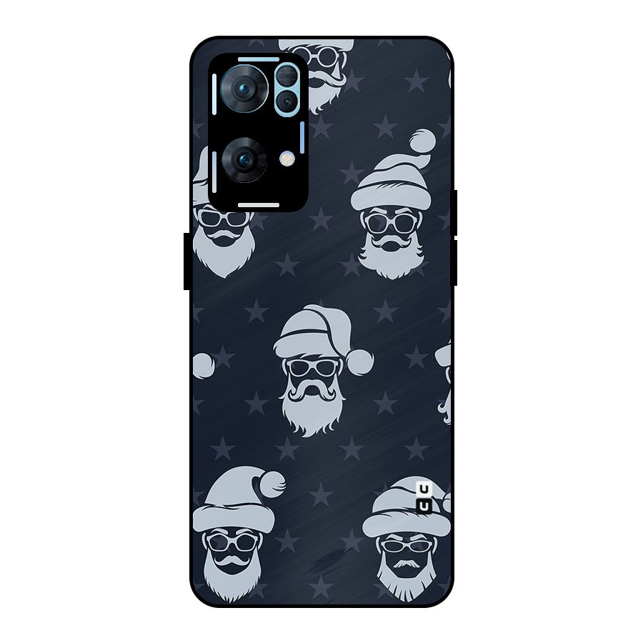 Hipster Santa Metal Back Case for Oppo Reno7 Pro 5G