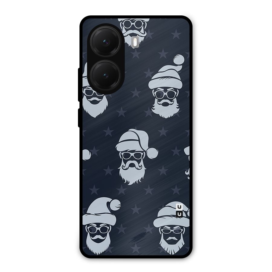 Hipster Santa Metal Back Case for Poco X7 Pro