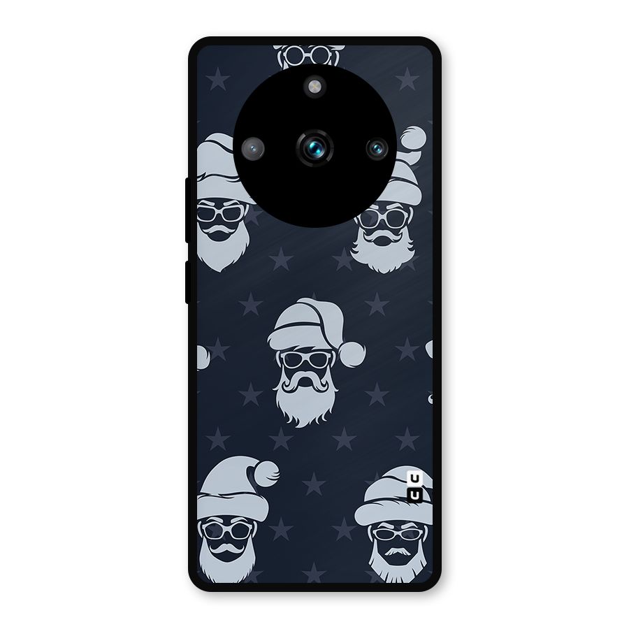 Hipster Santa Metal Back Case for Realme 11 Pro