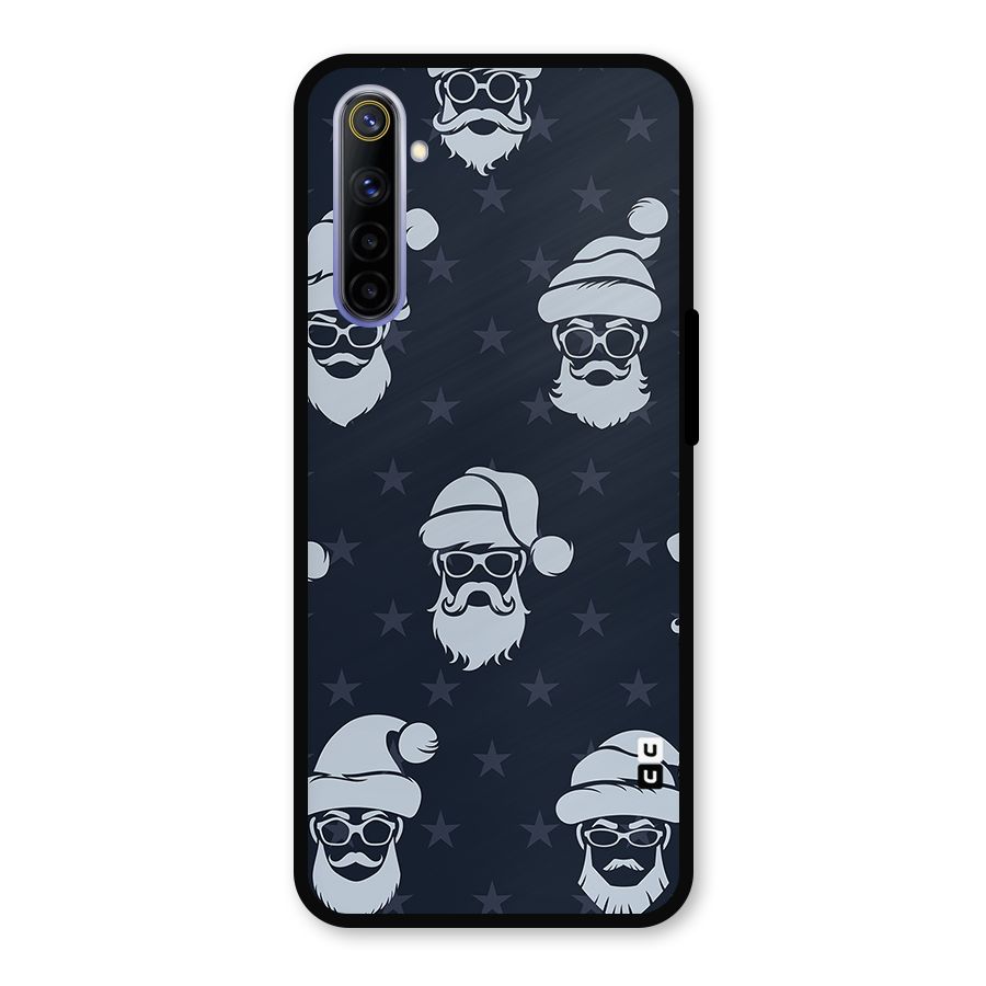 Hipster Santa Metal Back Case for Realme 6i