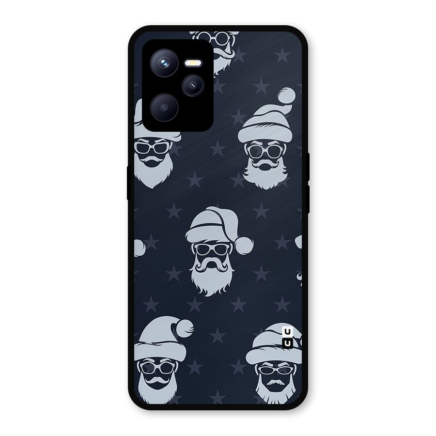 Hipster Santa Metal Back Case for Realme C35