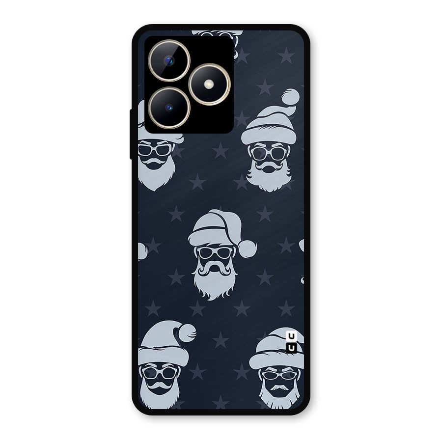 Hipster Santa Metal Back Case for Realme C53