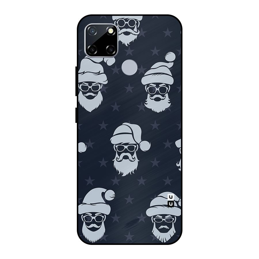 Hipster Santa Metal Back Case for Realme Narzo 30A
