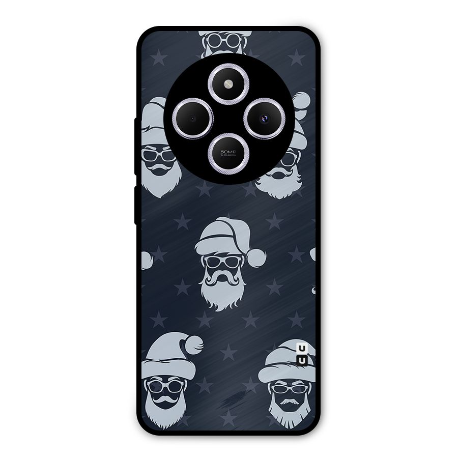 Hipster Santa Metal Back Case for Redmi 14C