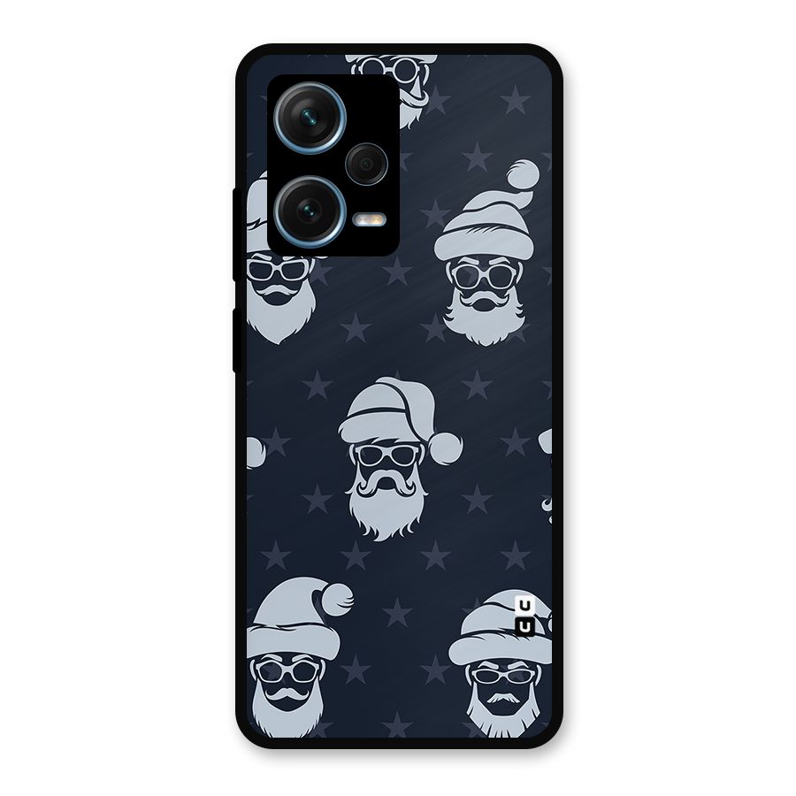 Hipster Santa Metal Back Case for Redmi Note 12 Pro Plus 5G