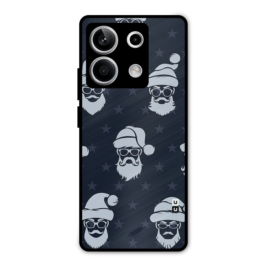 Hipster Santa Metal Back Case for Redmi Note 13 5G