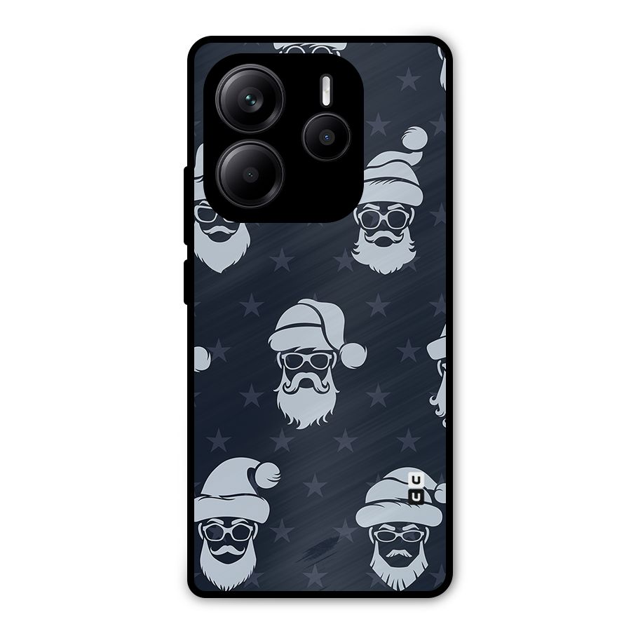 Hipster Santa Metal Back Case for Redmi Note 14 5G