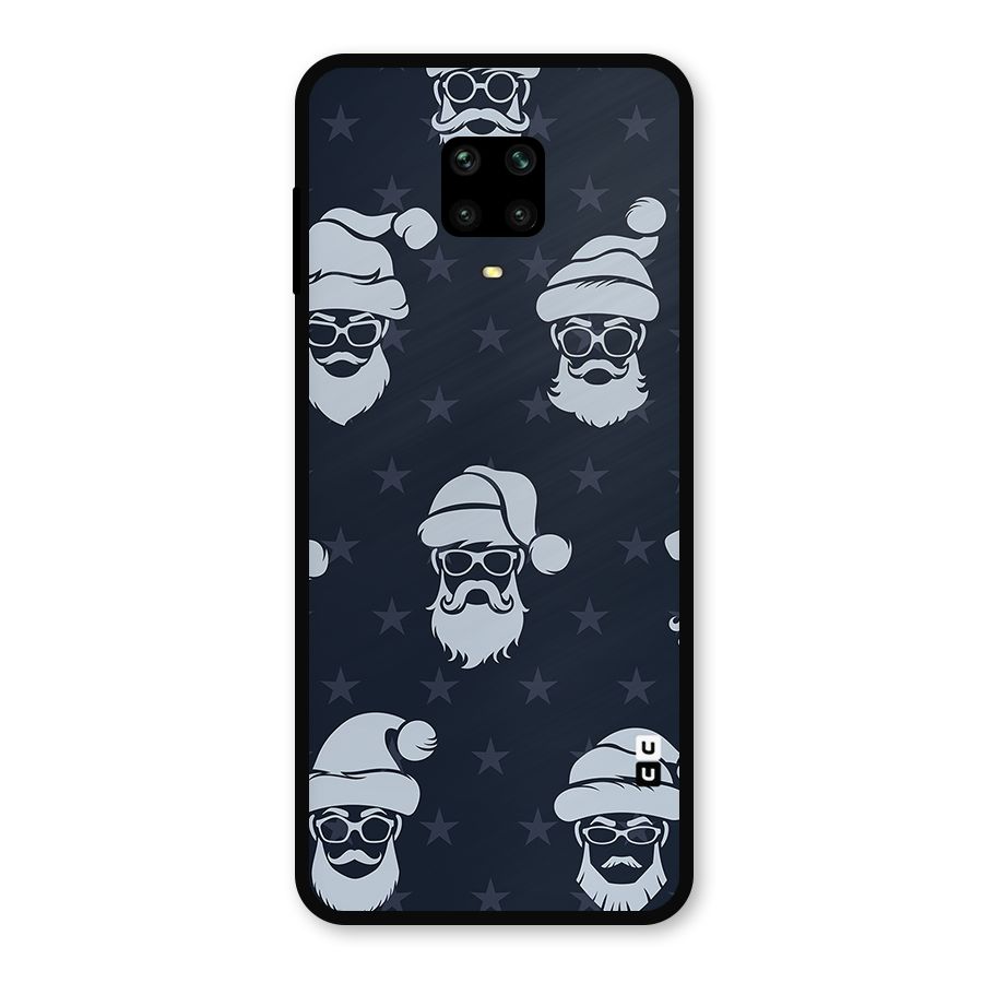 Hipster Santa Metal Back Case for Redmi Note 9 Pro
