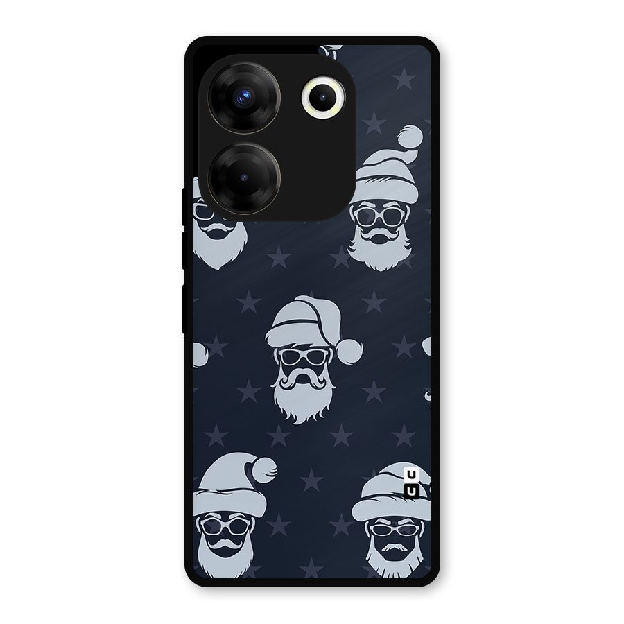 Hipster Santa Metal Back Case for Tecno Camon 20