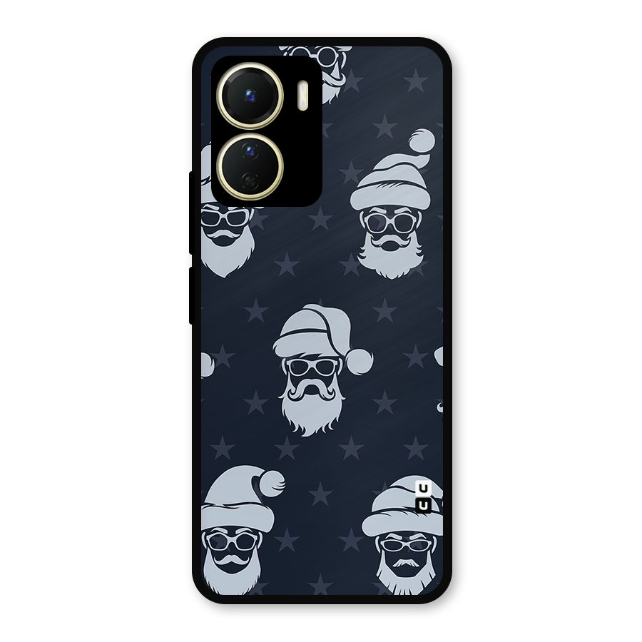Hipster Santa Metal Back Case for Vivo T2x