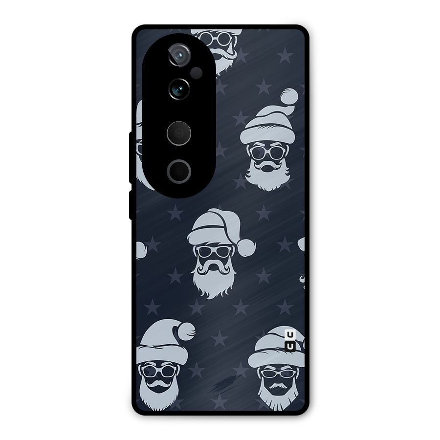 Hipster Santa Metal Back Case for Vivo T3 Ultra