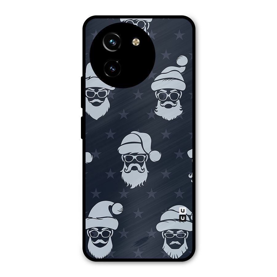 Hipster Santa Metal Back Case for Vivo T3x