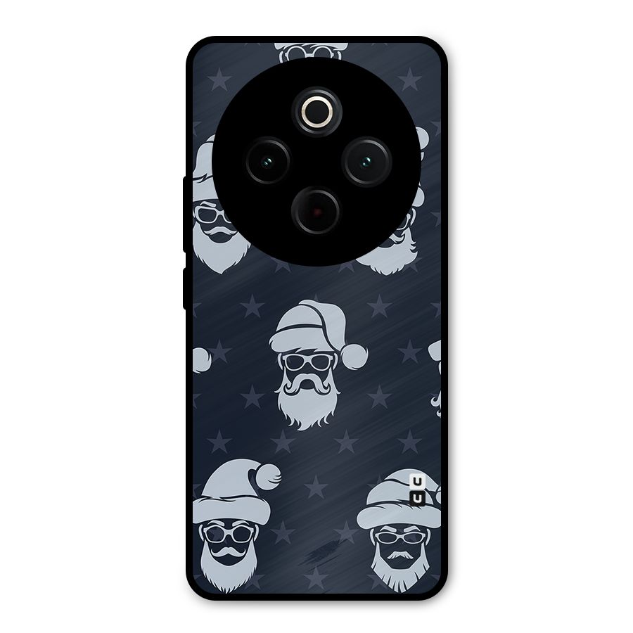 Hipster Santa Metal Back Case for Vivo T4