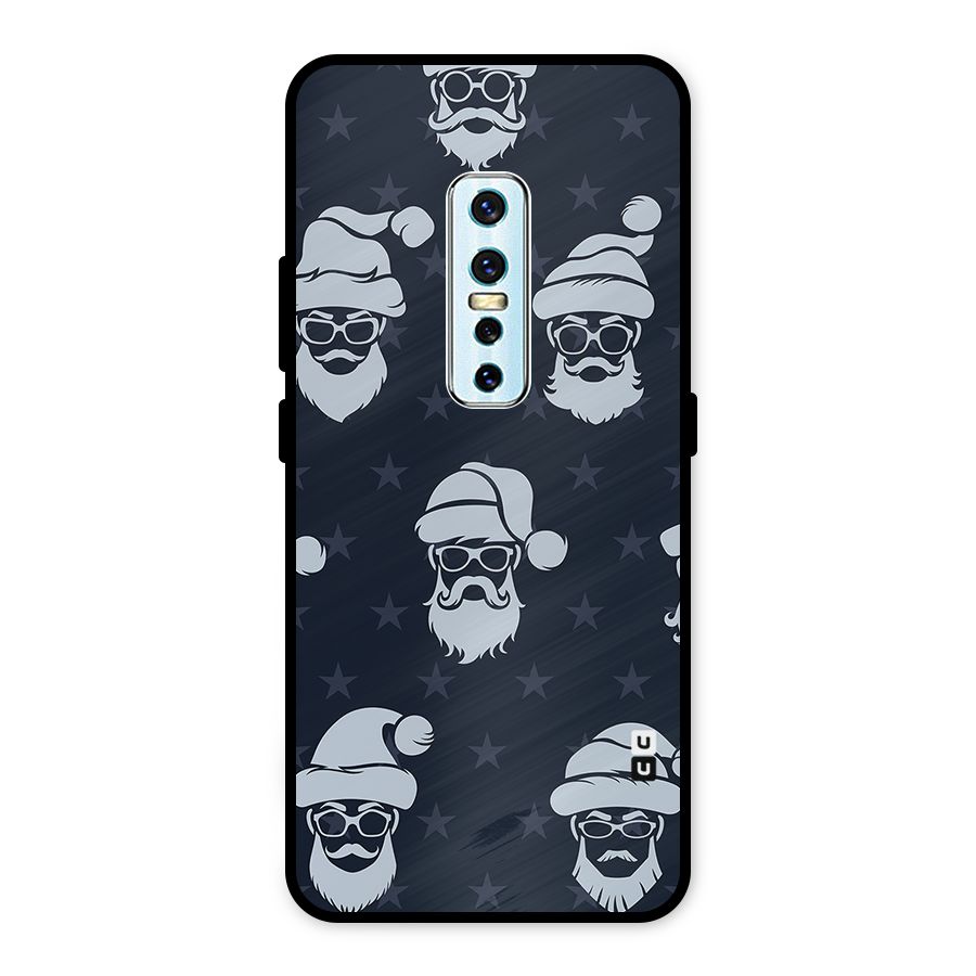 Hipster Santa Metal Back Case for Vivo V17 Pro