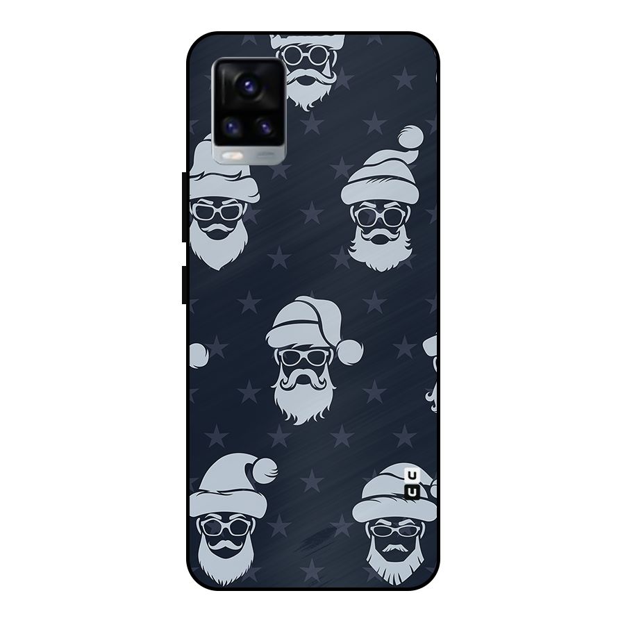 Hipster Santa Metal Back Case for Vivo V20 2021
