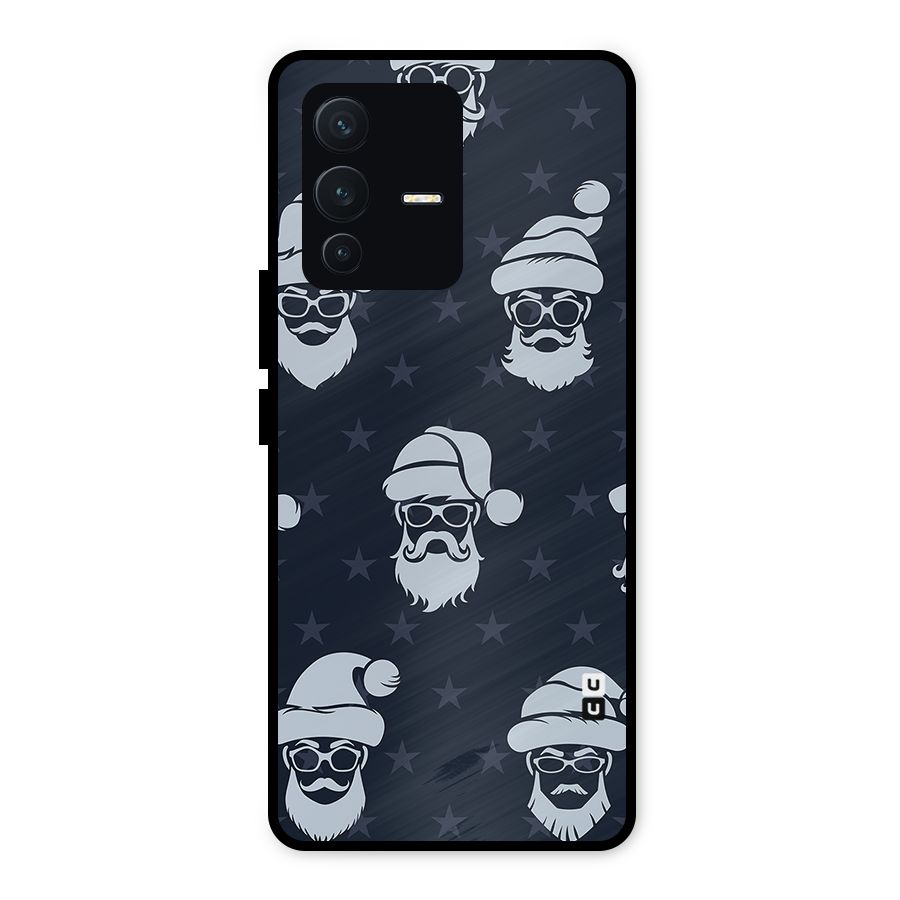Hipster Santa Metal Back Case for Vivo V23 5G