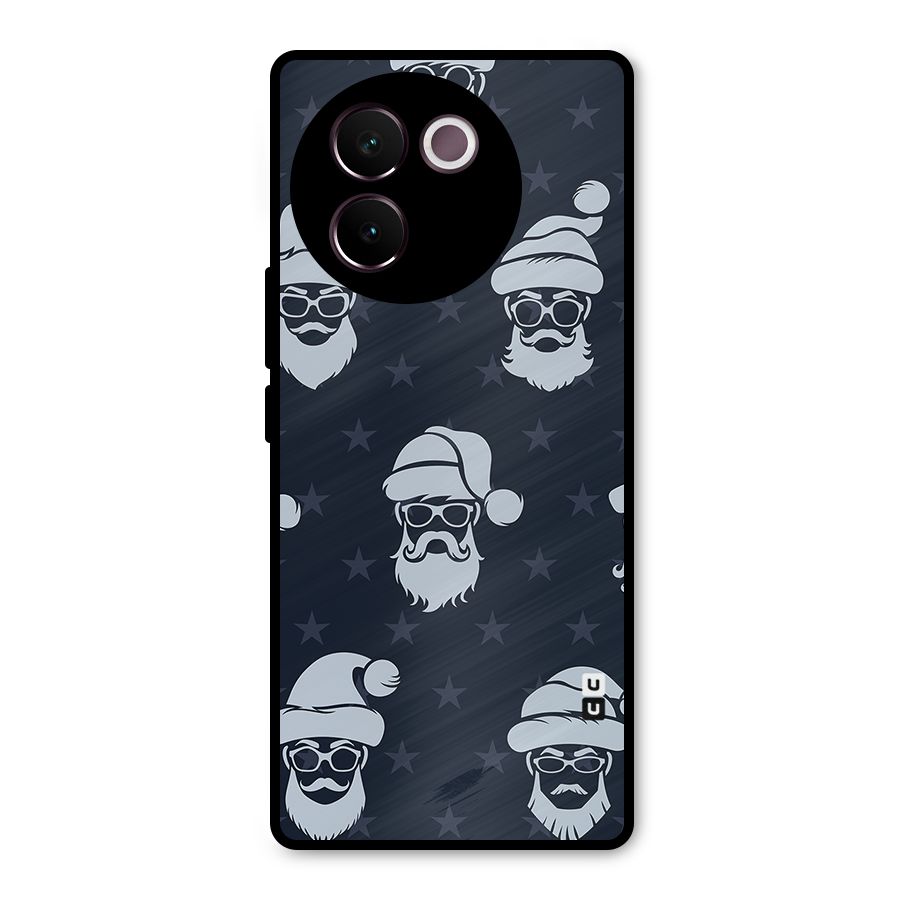 Hipster Santa Metal Back Case for Vivo V30e