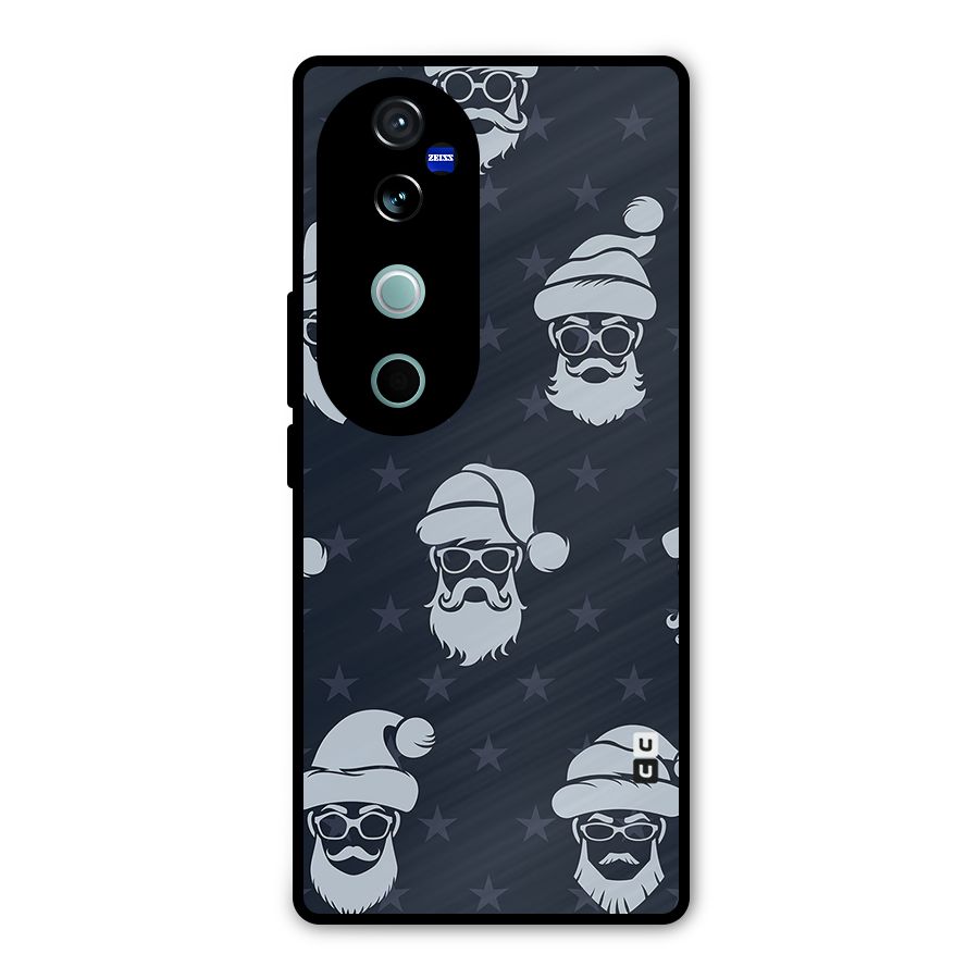 Hipster Santa Metal Back Case for Vivo V40