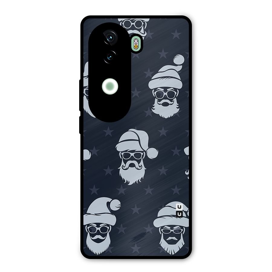 Hipster Santa Metal Back Case for Vivo V40e