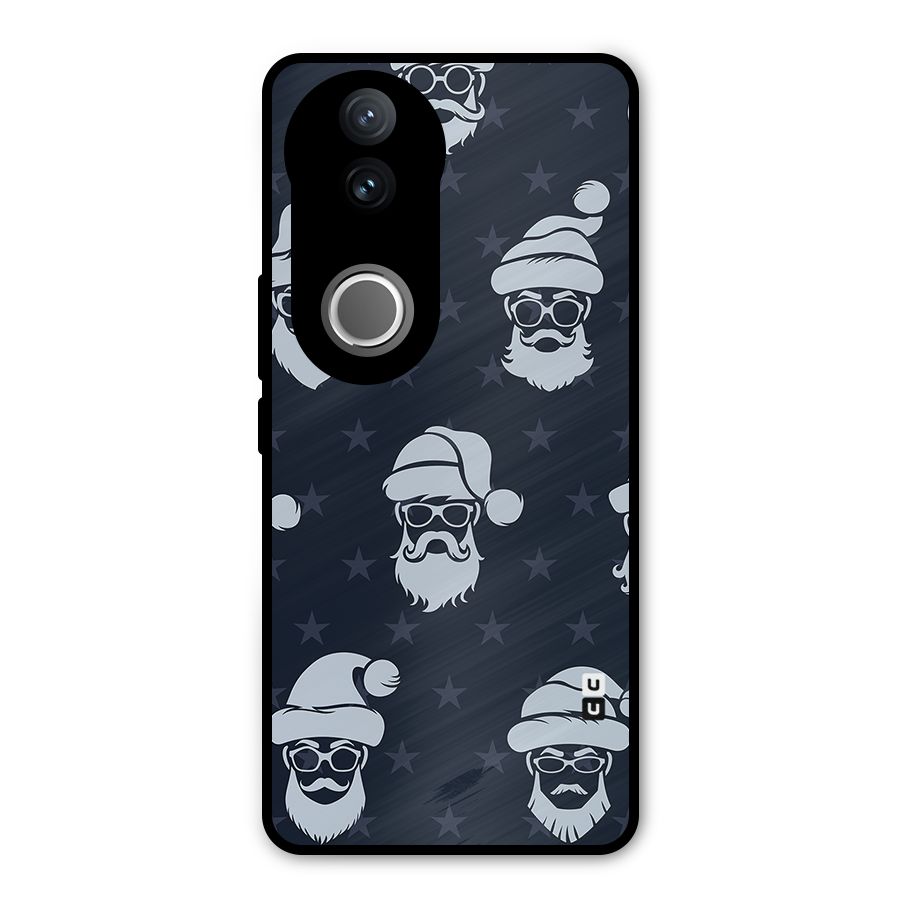 Hipster Santa Metal Back Case for Vivo V50e