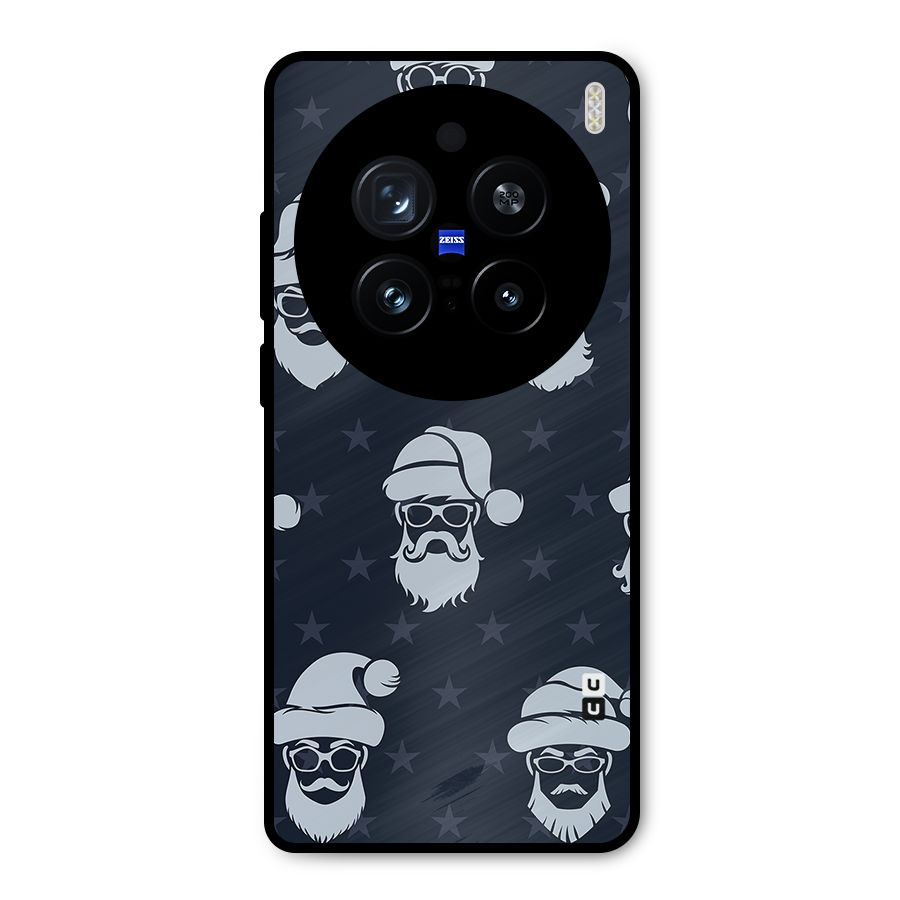 Hipster Santa Metal Back Case for Vivo X200 Pro