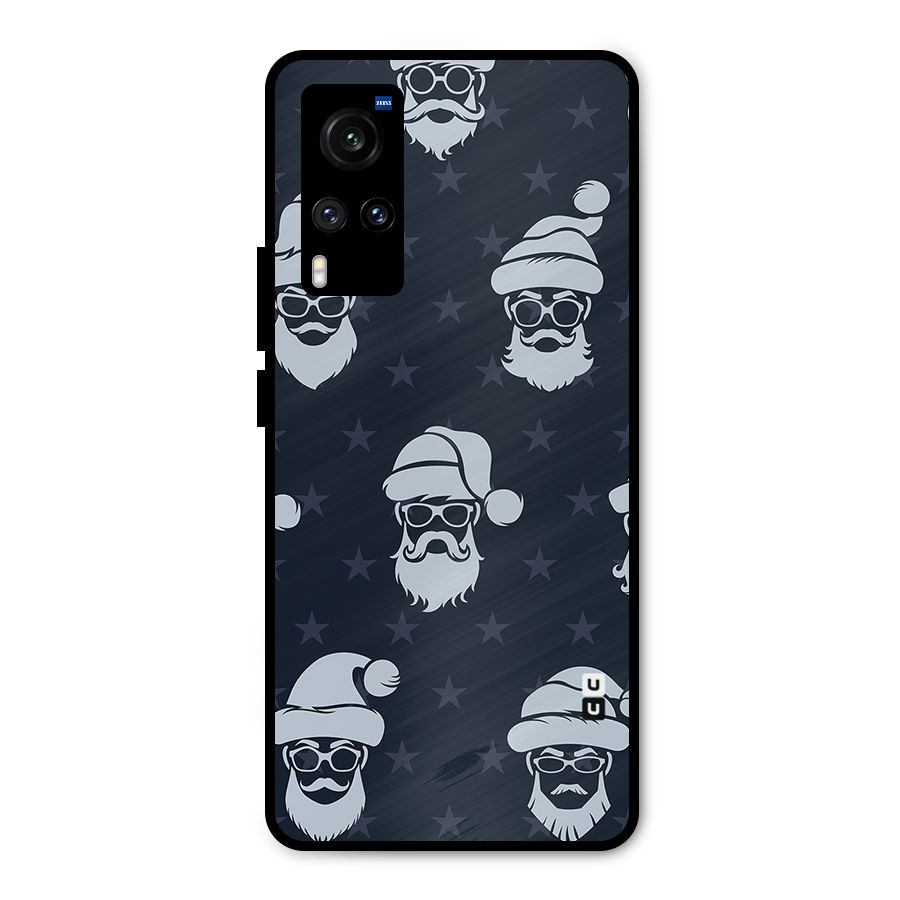 Hipster Santa Metal Back Case for Vivo X60