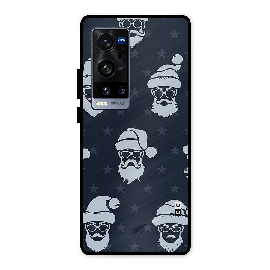 Hipster Santa Metal Back Case for Vivo X60 Pro Plus