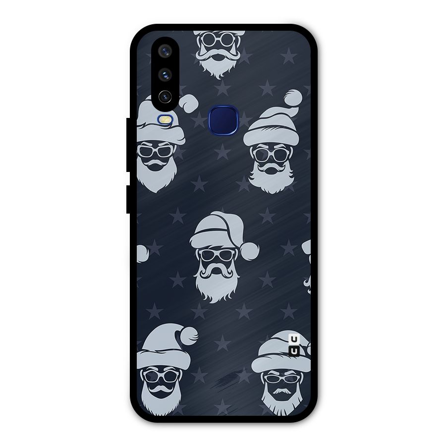 Hipster Santa Metal Back Case for Vivo Y15