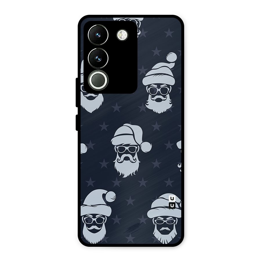 Hipster Santa Metal Back Case for Vivo Y200