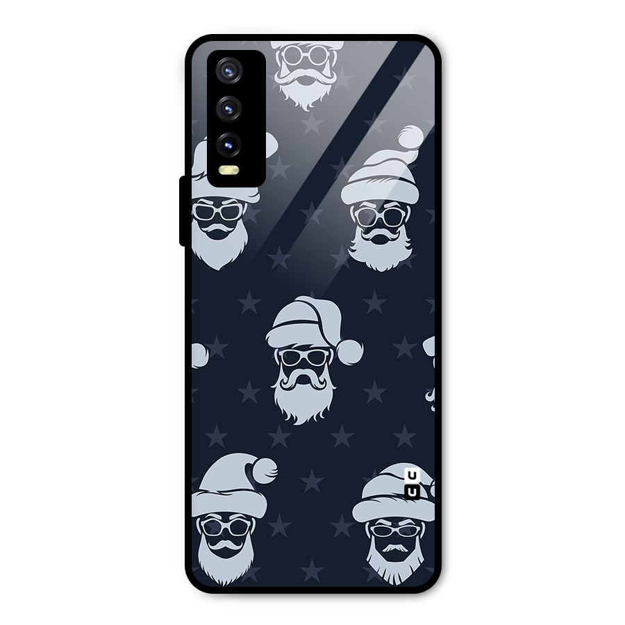 Hipster Santa Metal Back Case for Vivo Y20 2021