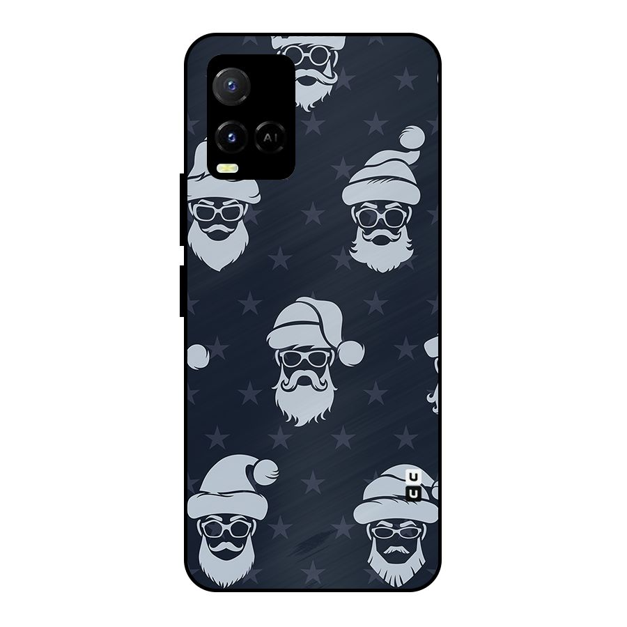 Hipster Santa Metal Back Case for Vivo Y21T