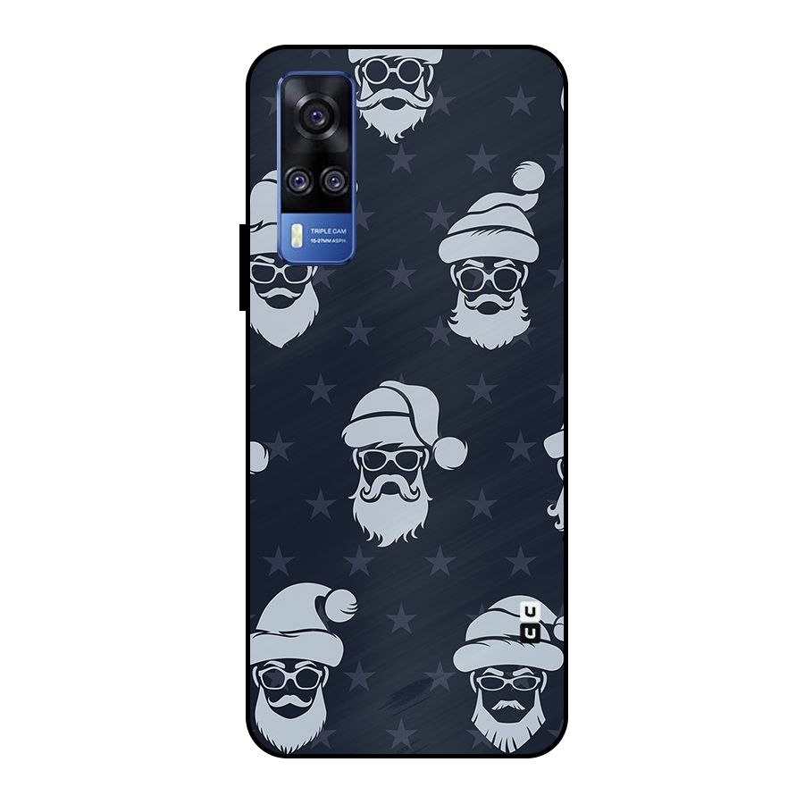 Hipster Santa Metal Back Case for Vivo Y51