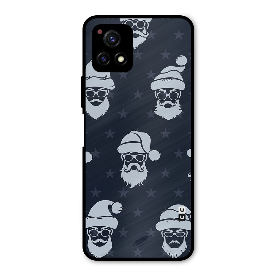 Hipster Santa Metal Back Case for Vivo Y72 5G
