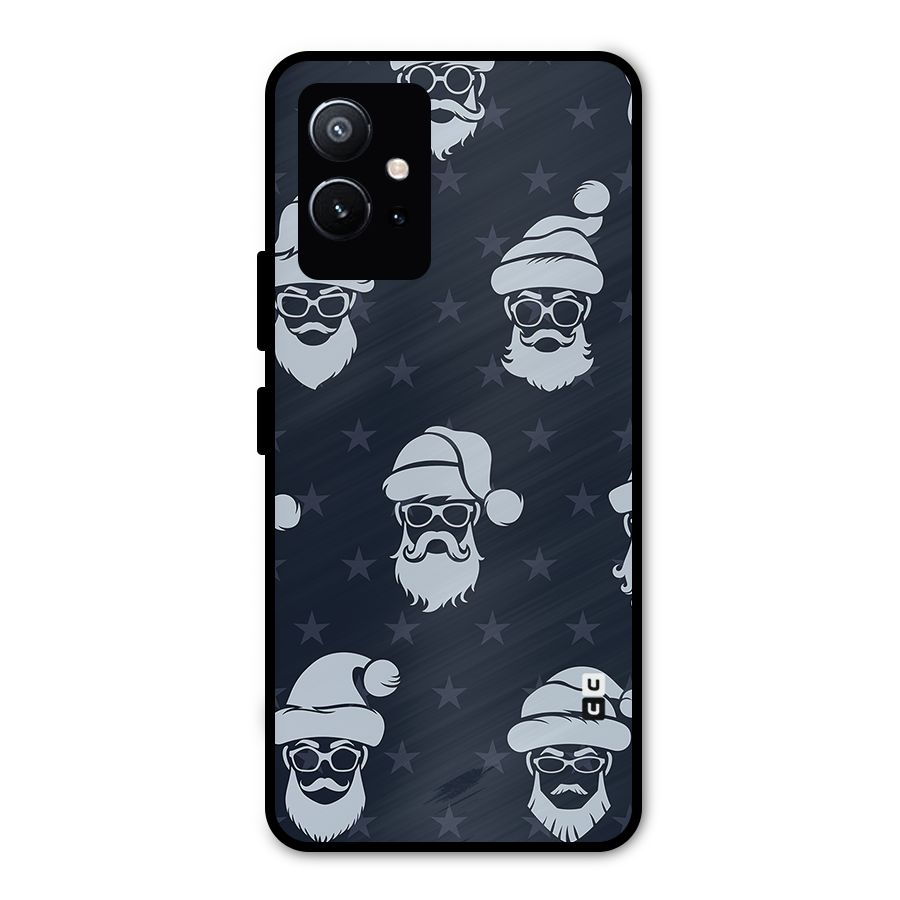 Hipster Santa Metal Back Case for Vivo Y75 5G