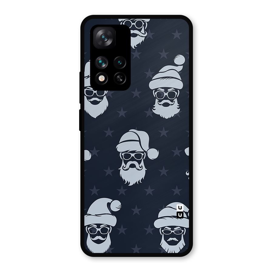 Hipster Santa Metal Back Case for Xiaomi 11i Hypercharge 5G