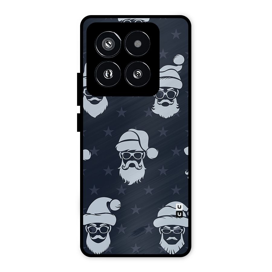 Hipster Santa Metal Back Case for Xiaomi 14 Pro