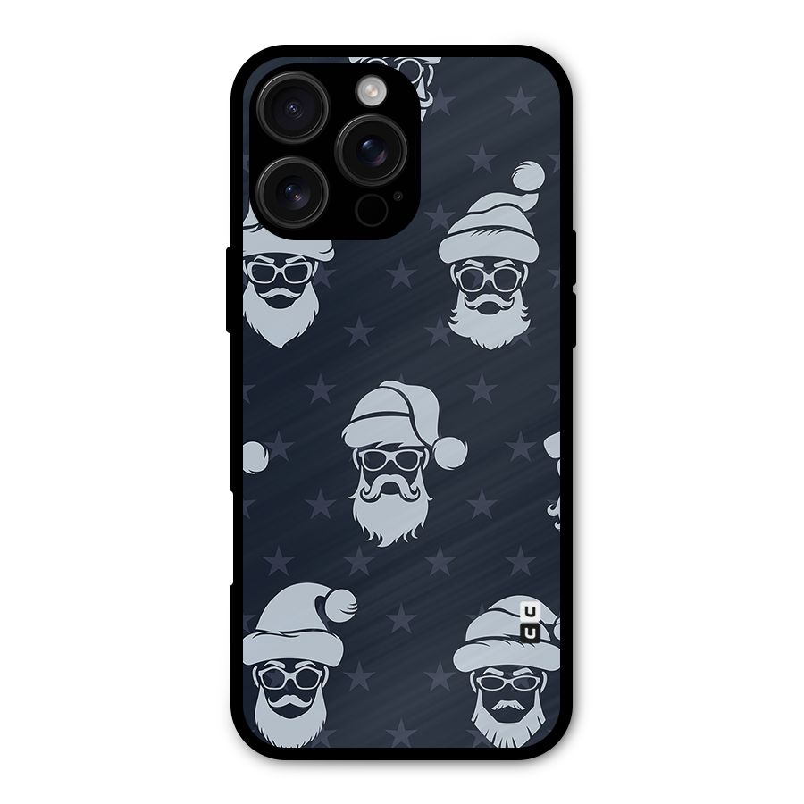 Hipster Santa Metal Back Case for iPhone 16 Pro Max