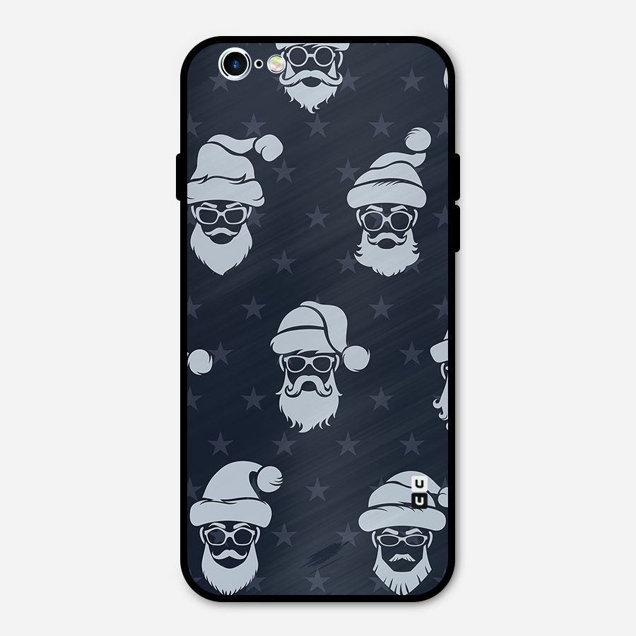 Hipster Santa Metal Back Case for iPhone 6 6s