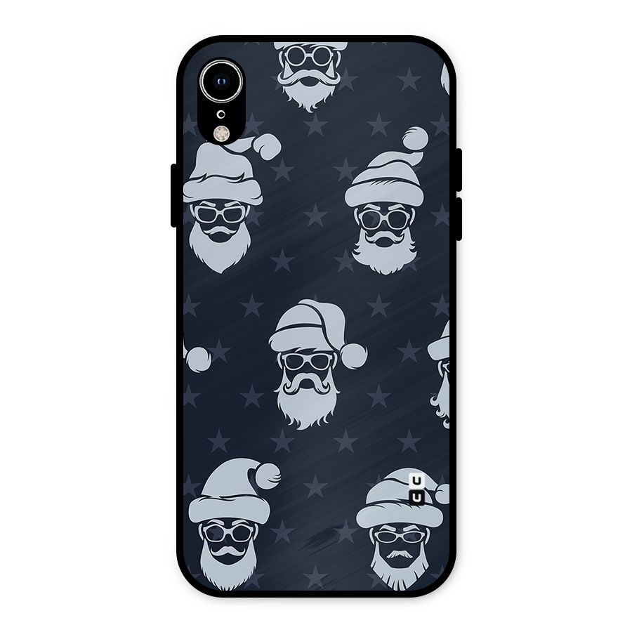 Hipster Santa Metal Back Case for iPhone XR