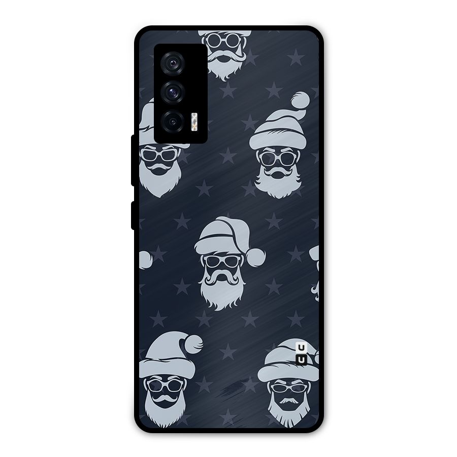 Hipster Santa Metal Back Case for iQOO 7 5G