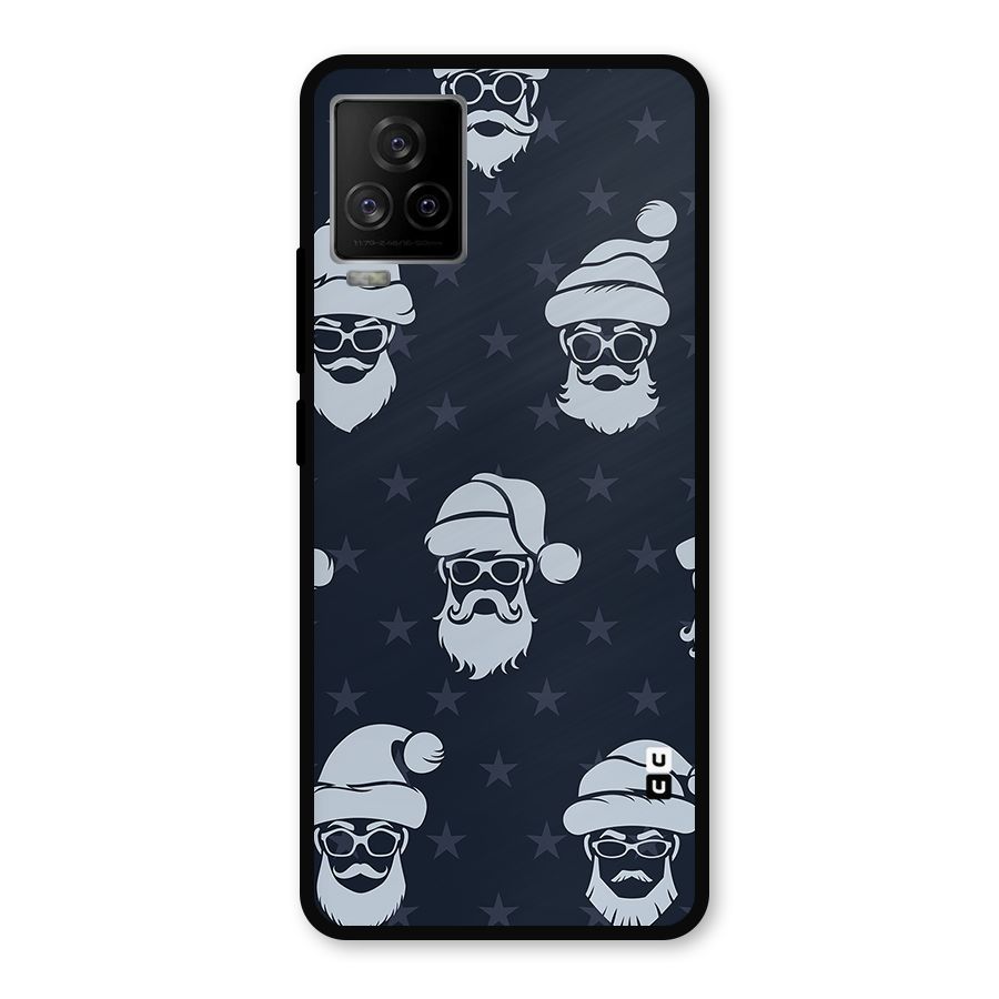 Hipster Santa Metal Back Case for iQOO 7 Legend 5G