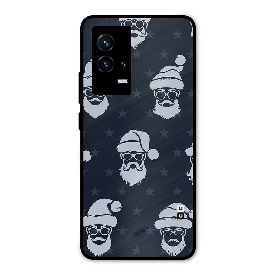 Hipster Santa Metal Back Case for iQOO 9 5G