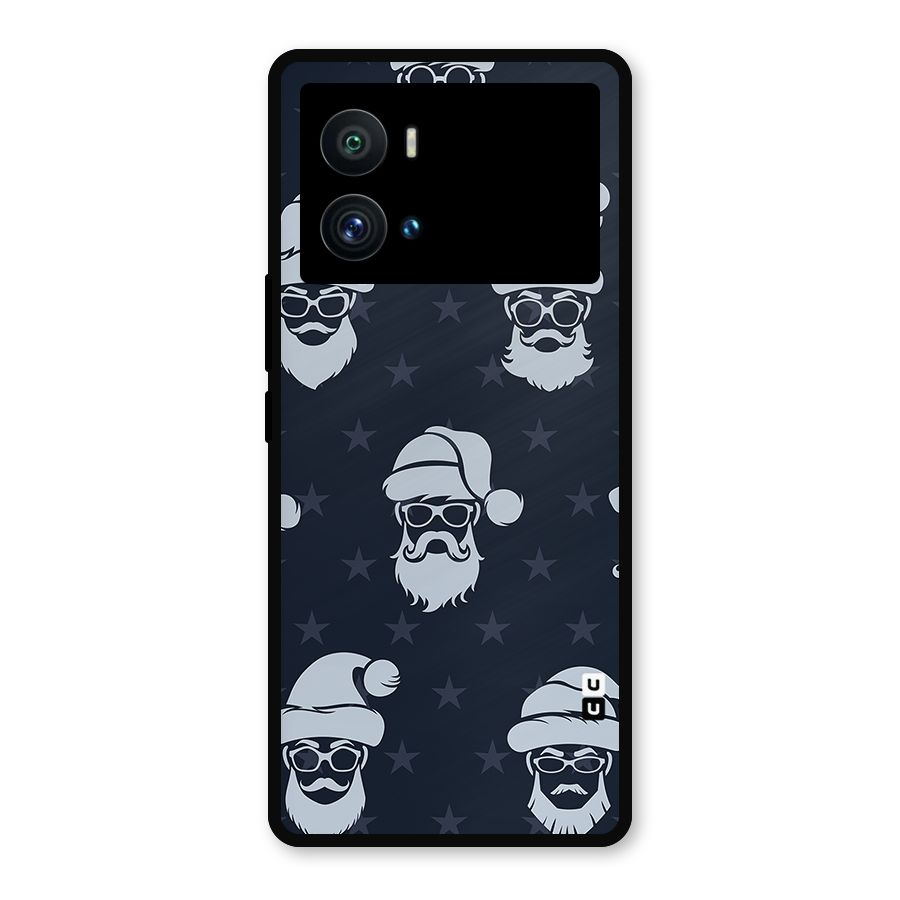 Hipster Santa Metal Back Case for iQOO 9 Pro