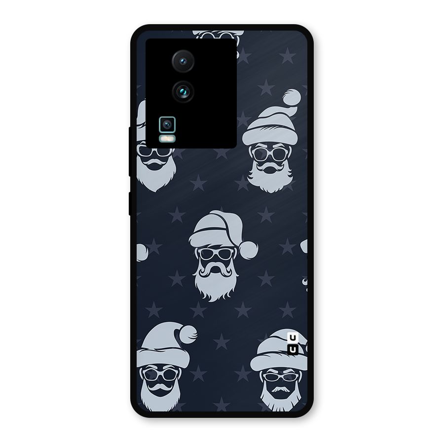 Hipster Santa Metal Back Case for iQOO Neo 7