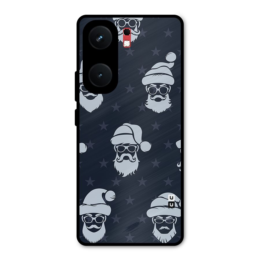 Hipster Santa Metal Back Case for iQOO Neo 9 Pro