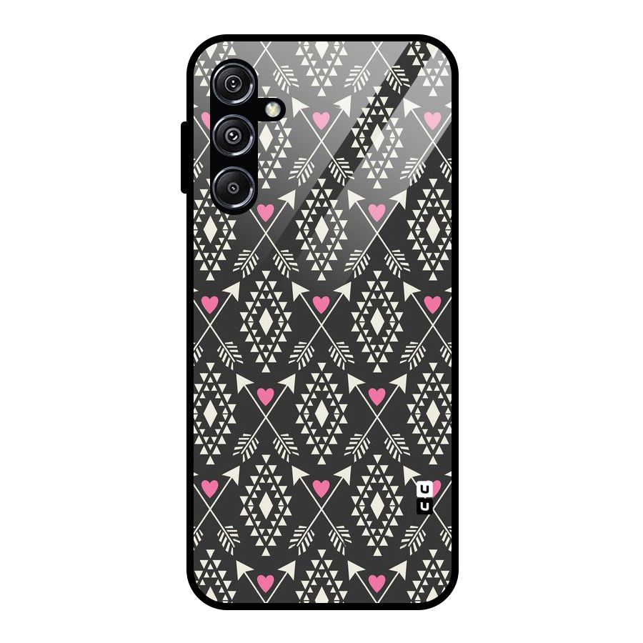 Hit Arrow Love Glass Back Case for Galaxy M34 5G